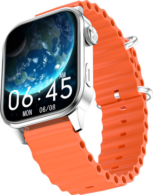 alt OG Supreme 1.96'' AMOLED Single Chip Calling 120 sports modes 600nits Metal body Smartwatch(Orange Strap, Regular)