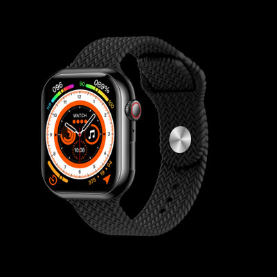 Foxne Point True Amoled Display, BT Calling Premium Smartwatch Smartwatch(Black Strap, Free)