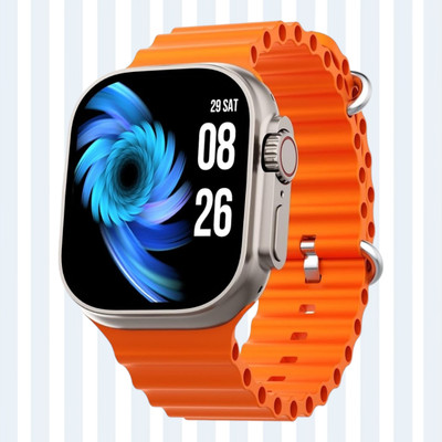 KadWaniya T800 Ultra Smart Watch With bluetooth calling Smartwatch(Orange Strap, 49MM)