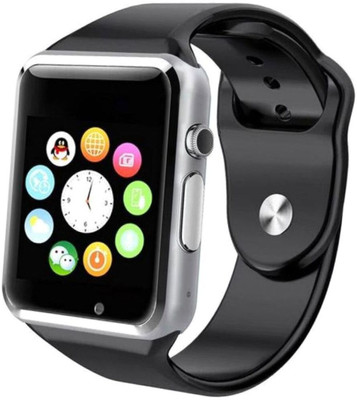 Hayyo A1 Smart Watch Phone - Support SIM/Bluetooth/Memory Card/Voice Calling/Camera Smartwatch(Black Strap, Free Size)