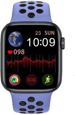 SuviTime W26 Unisex Trendy AWRTER56M Smartwatch(Navy Blue Strap, Free Size)