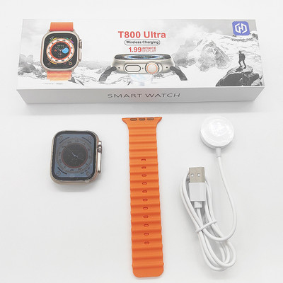 MOOZMOB T800 Ultra Touchscreen Smartwatch(Orange Strap, Freesize)