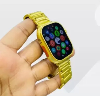 TRUETAG C9 Ultra Max Watch Ultra Golden Edition with 45 mm Display Smartwatch Smartwatch(Golden Strap, Free Size)