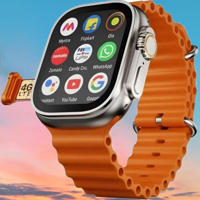 Vinayak T800 ultra smart watch with wireless charging MAX =1 Smartwatch(Black Strap, Free Size)