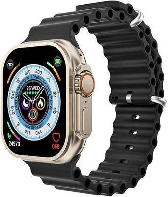 Arceus Android Smart Watch Men 4G Network BT Call GPS X8 Ultra S8 Smart T10 Smartwatch(Black Strap, Free Size)