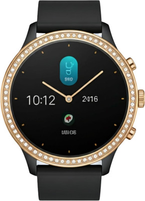 MICROBOTS gen 9 smartwatch for women black strap special edition smart watch Smartwatch(GOLD,BLACK Strap, free size)