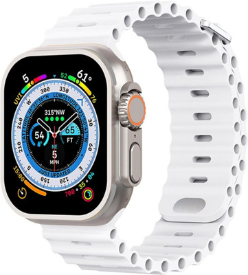 zentrix T800 Ultra Smart Watch White Smartwatch(White Strap, Small)
