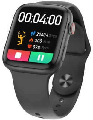 FUK Bluetooth Calling, Waterproof, Heart Rate, SpO2 For Men Women Boys & Girls Smartwatch(Black Strap, Free Size)