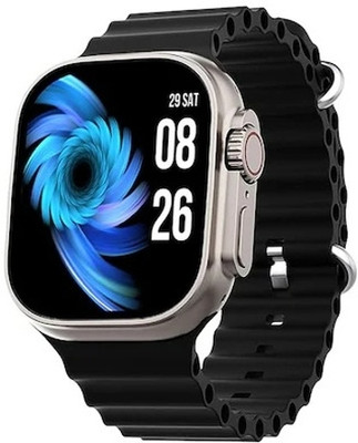 NIKHILX T800 ULTRA SMARTWATCH BLACK @13 Smartwatch(BLACK Strap, FREE)
