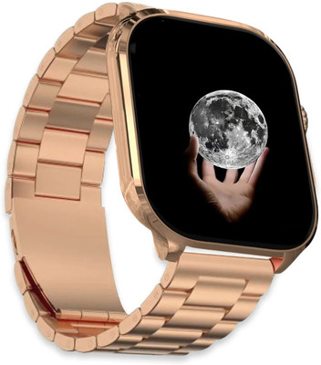 Melbon Lumina 2.01 AMOLED Display, Smart Health, Music, Fitness, 100+ Sports, IP67 Smartwatch(RoseGold Strap, For Regular Wear)
