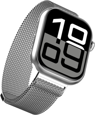 Urban Magnum BT Calling Smart Watch Smartwatch(Silver Strap, Free Size)
