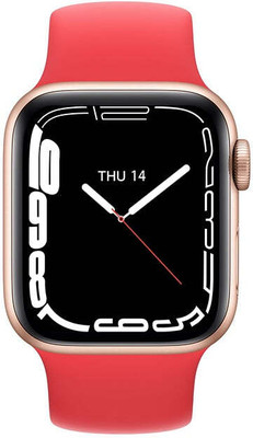 Vishaq S8 Ultra Smart Watch Support Heart Rate Smartwatch i8 pro max Red Smartwatch(Red Strap, Free Size)
