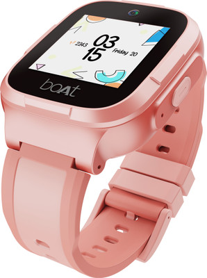 boAt Wanderer for Kids with GPS, Geo Fencing, Camera, 4G Sim Slot & Parental Control Smartwatch(Pink Strap, Free Size)