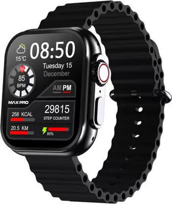 Cubonic T900 Bluetooth Call Fitness Bracelet Magnetic Charging Smartwatch(Black Strap, Free Size)