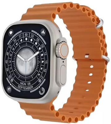 Veu T800 Ultra Smart Watch Series 8 ORANGE522 Smartwatch(ORANGE Strap, FREESIZE)