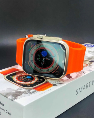Veu T800 watch with WiFi GPS 5G Network NO Sim Card supported Smartwatch Smartwatch(ORANGE Strap, FREE SIZE)