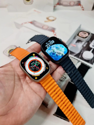 zdea T900 smart watch & S8 4G network Android System T800 Ultra T6 Smartwatch(Orange Strap, Free Size)