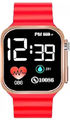 KYOKA DetachableSiliconeStrapWaterproofKidsWatch,IdealWatch for Boys & Girls, Smartwatch(RED Strap, KIDS)