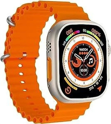 Ikhodal T800 SMART WATCH5 Smartwatch(ORANGE Strap, FREE)