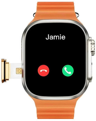 COREGENIX T800 Ultra Smart Watch Amoled display Smartwatch(ORANGE Strap, Free Size)