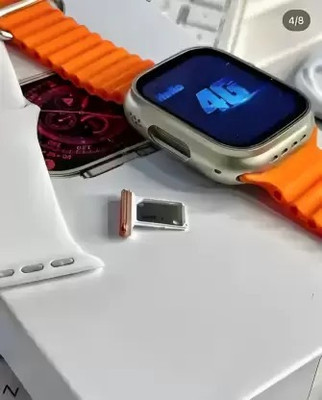 Veu T800 Ultra smartwatch with Sleep Tracking Smartwatch(ORANGE Strap, Free Size)
