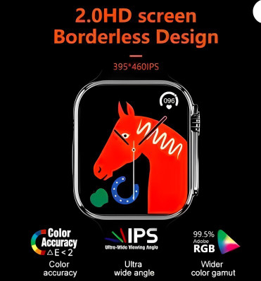 SPEEDFOX smart watch with 0 notch display and bluetooth connectivity Smartwatch(orange Strap, free size)