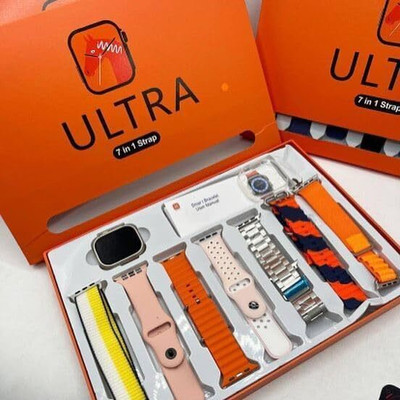 CHANI CHANI Ultra 7 in1 Smartwatch 49mm Bluetooth Calling Heart Rate & SpO2 Monitoring Smartwatch(Multicolor Strap, Free Size)