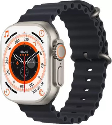 R K Enterprises New T800 Series 8 Ultra HD 1.99 Inch Display Bluetooth Calling Wireless Charge Smartwatch(Black Strap, Alpine Loop)