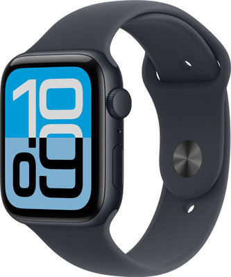 Apple Watch SE 3(2025) GPS 44mm Midnight Aluminium Case Midnight Sport Band - M/L(Midnight Strap, Medium/Large)