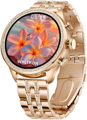 Wyltron Gen 9 Smart watch Designed Specially for Girls & Women Smartwatch(Gold Strap, Free Size)
