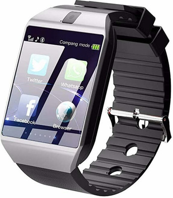 MindsArt Dz Android & IOS Sim Calling Features Smartwatch(Black Strap, Free)