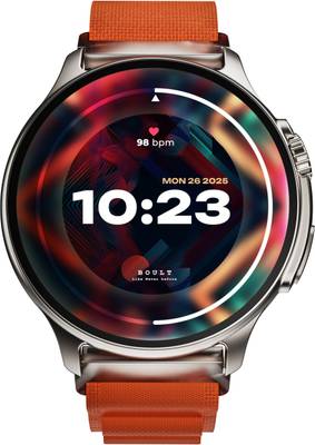 Boult CrownR Pro 1.43''HD AMOLED, BT Calling, Zinc Alloy Frame, IP67, SpO2 Tracking Smartwatch