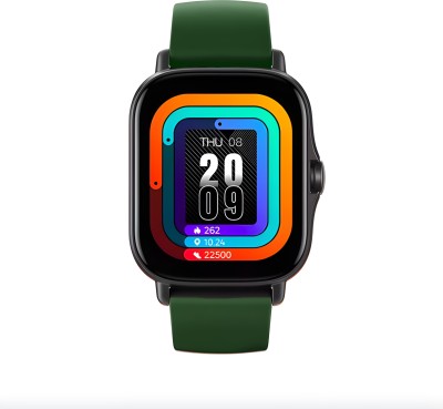 Foxne Point Bluetooth Calling with1.7 Metal Body Full Touch Screen & Multiple Watch Faces Smartwatch(Green Strap, Free)