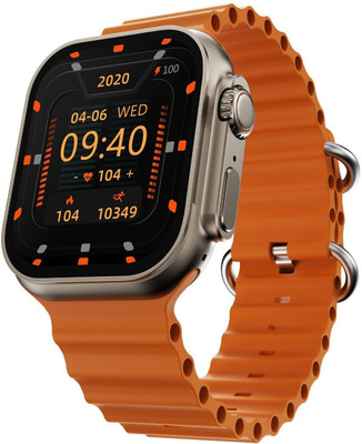 Cubonic S8 Ultra WiFi GPS 4G Network Support 1GB RAM 16GB Internal Storage SIM Card slot Smartwatch(orange Strap, 50.8mm)