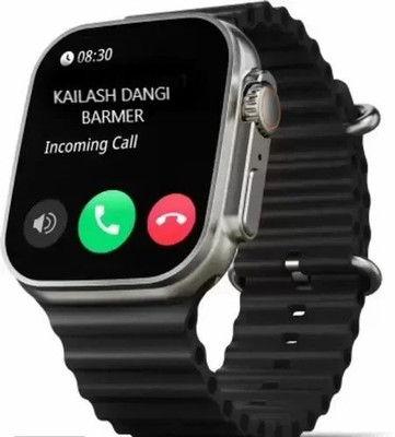 Varun Traders T10 Ultra 2.09 Infinite Display, Series 8 Smart Watch with Bluetooth Calling Smartwatch(Black Strap, Free Size)