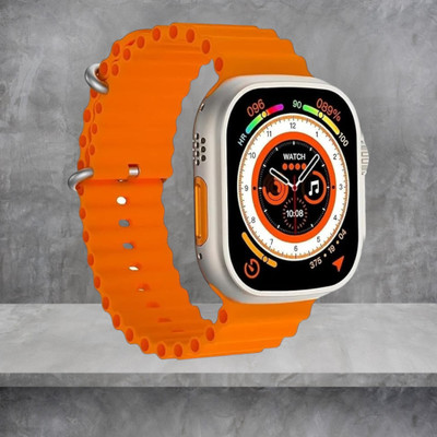 KadWaniya T800 Ultra Smart Watch With bluetooth calling Smartwatch(Orange Strap, 49MM)