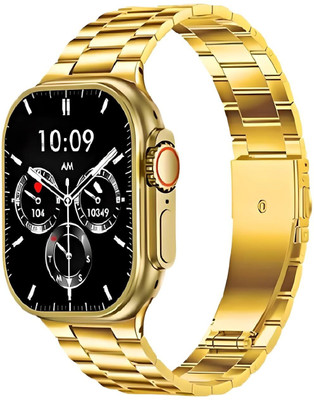 Neel Traders Golden With Orange Strap-12 Smartwatch(Gold Strap, Free Size)