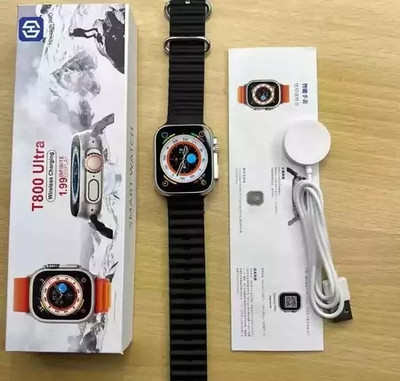 NITBUDDY Windcomm New 2024 Smart watch T800 Ultra Smartwatch(BLACK Strap, 5)