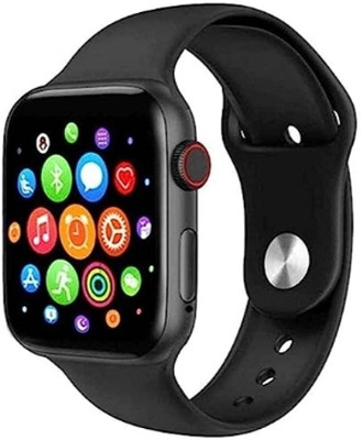 Tech Wear T500 SmartWatch with Bluetooth Calling Heart Rate Monitor Fitness Monitor W98 Smartwatch(Black Strap, Free Size)