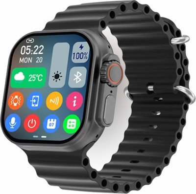 KadWaniya T800 Ultra Smart Watch With bluetooth calling Smartwatch(Black Strap, 49MM)