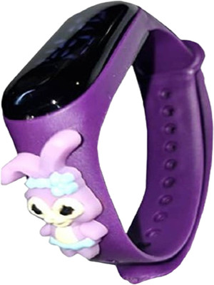 Miyota Led Watch Return Gifts for Kids| Best Birthday Return Gifts for Kids Smartwatch(PURPLE Strap, KIDS)