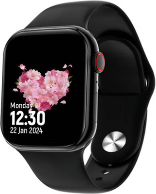NSP STORE T55 Series 8 Smart Watch Bluetooth Calling and Fitness Tracker Smartwatch(Black Strap, Free Size)