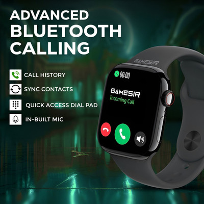 Wrixty T500 Pro Black Bluetooth calling, Health and fitness, sport, Music control, game Smartwatch(Black Strap, Free Size)