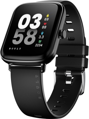 Boult Cosmic 1.69 inch Display, Complete Health Monitoring, Multiple Watch Faces, IP67 Smartwatch(Black Strap, Free Size)