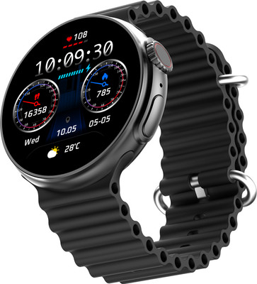 Fire-Boltt Cyclone Pro, 1.43� AMOLED display, 466*466 px resolution, 123 Sports Smartwatch(Black Strap, Free Size)