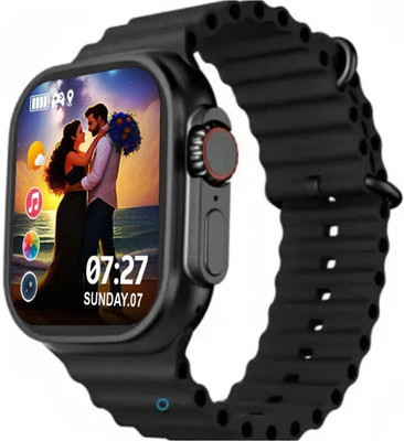 Vsh T800 Ultra Smart Watch & Wireless Charger Smartwatch (ORANGE Strap, FREE) Smartwatch(Black Strap, FREE)