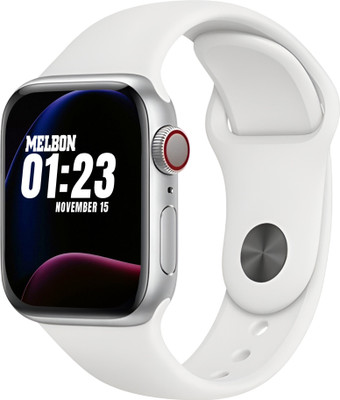 Melbon I8 ProMax Smartwatch With BT Calling Fitness Tracking Multi-Sport Modes Smartwatch(white Strap, Free Size)