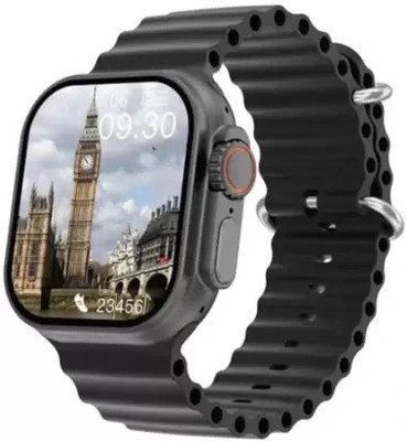 TechElectro t800 ultra smart watch Smartwatch(black Strap, Free Size)