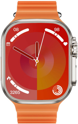 Zusix Ultra Max 2.2'' HD Display with Bluetooth Calling, AI Voice Assistant Smartwatch(White Strap, Regular)