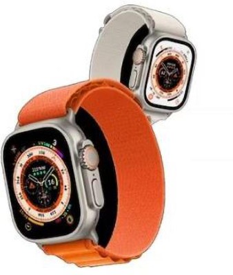 SGG Ultra Series 8|49mm Logo| Infinity full Display Ultra HD |iPhone & Android Smartwatch(Orange Strap, 49)